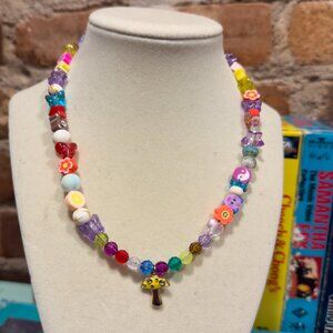 YELLOW MUSHROOM EYE CANDY CHAIN